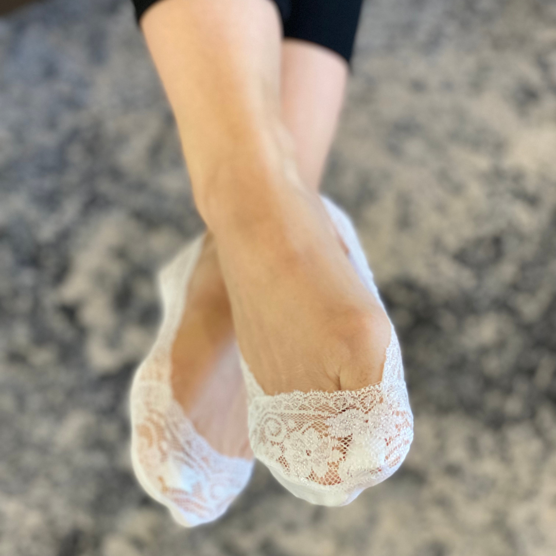 Pretty Feet - 2 Pack, lace anti-slip socks