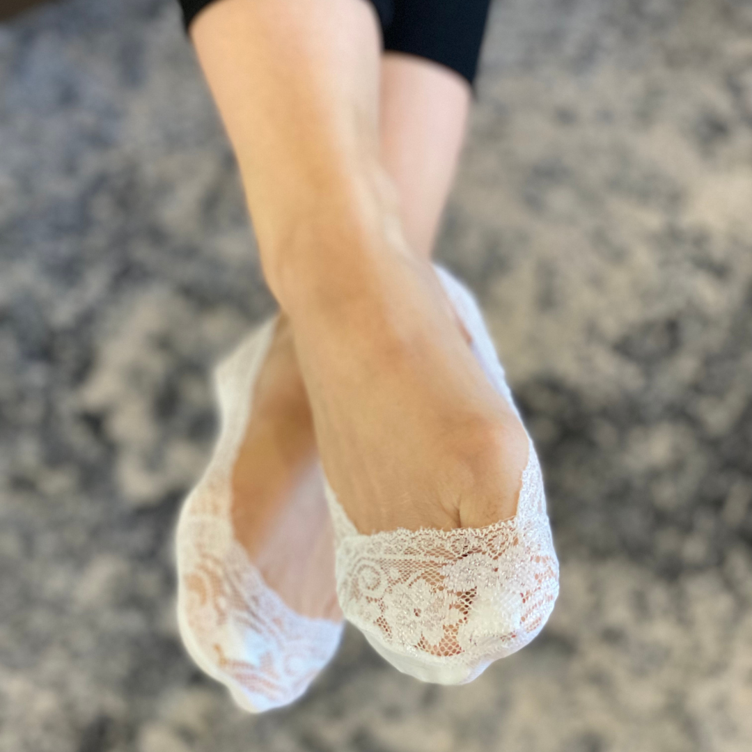 Lace no show socks 2025 for flats